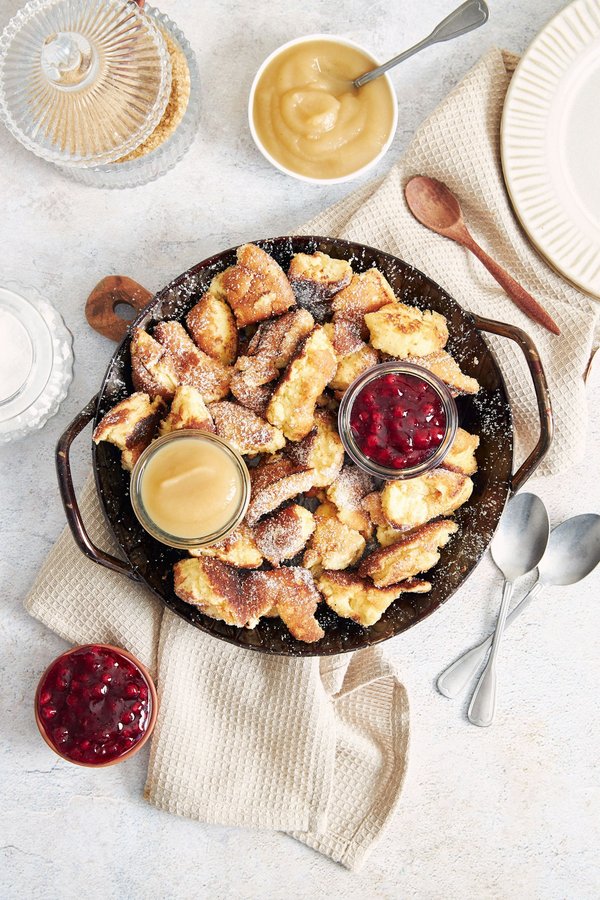 Kann man einen Kaiserschmarrn mit frischen Äpfeln und ohne Zugabe von Zucker zubereiten?